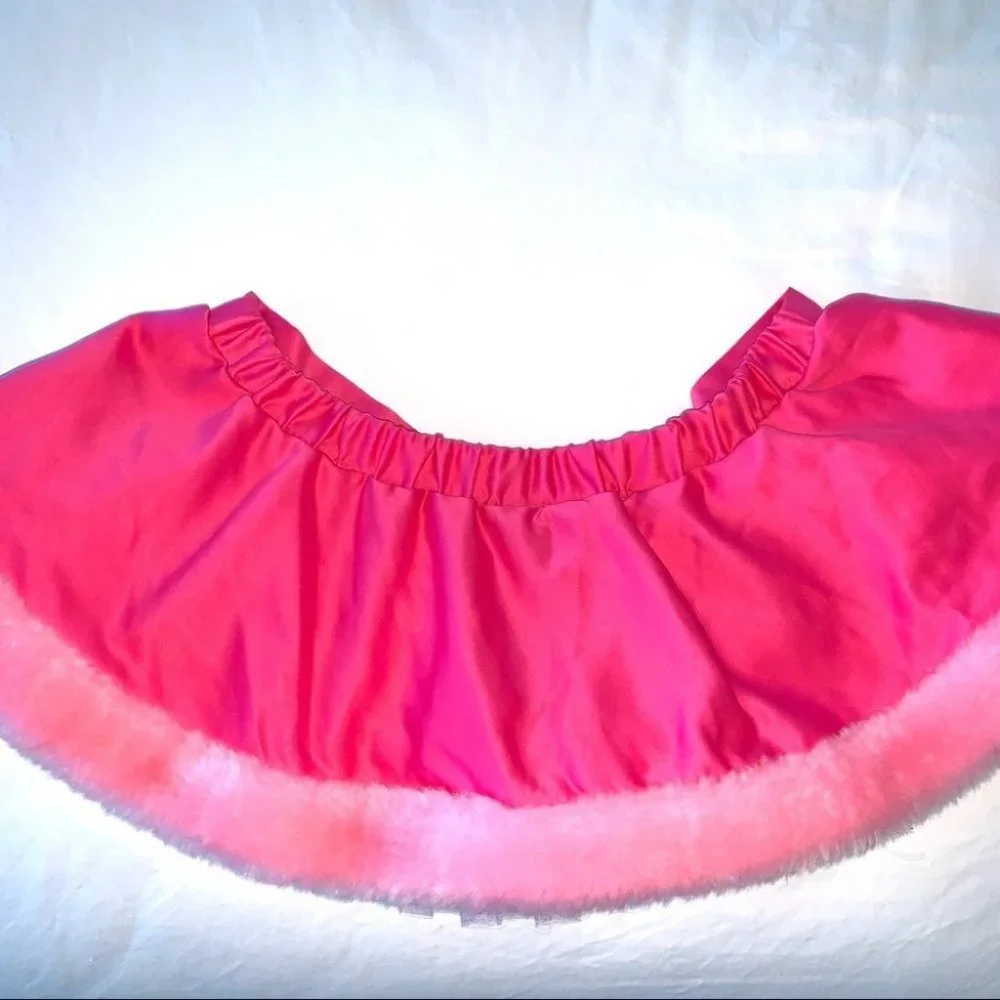 Victoria's Secret "Sexy Little Things" Limited Edition Skirt Pink Faux Fur OS - Picture 7 of 11